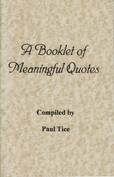 The Booklet of Meaningful Quotes